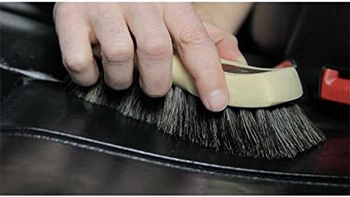 Chemical Guys, Long Bristle Horsehair Leather Cleaning Brush for Interiors | Soft horsehair bristles gently clean leather seats, furniture, sneakers and boots without scratching
