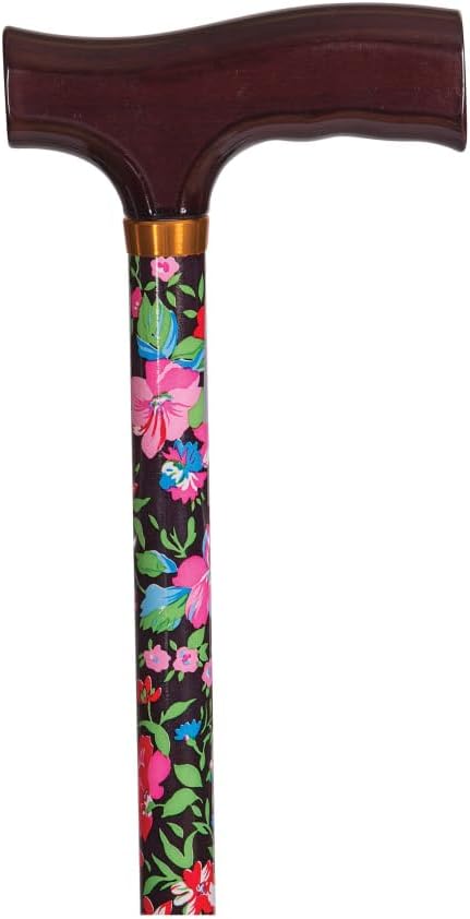 DMI Lightweight Aluminum Adjustable Walking Cane with Derby-Top Handle for Men and Women