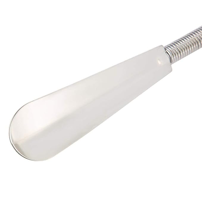Shoe Horn Long Handle,Aid shoehorn Telescopic Spring Shoe Horn Shoe Accessory Stainless Steel Shoe Lifter for Elderly People,Pregnant woman and Move Inconvenient person
