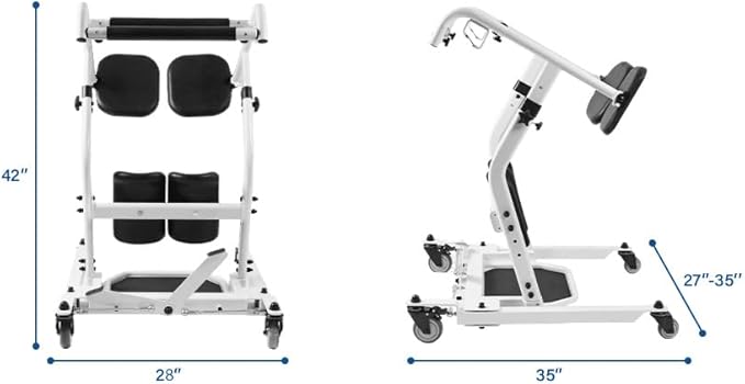 Sit to Stand Patient Lift for Elderly, Stand Assist Lift Aid for Home Care Use, Elderly Lift Assist Transfer Device, Transport Chair Stand Assist for Seniors, Adults & Disabled