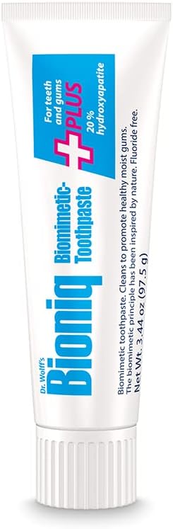 Bioniq Plus Moist Gum Toothpaste with 20% Hydroxyapatite, Fluoride Free Toothpaste, Hydroxyapatite Clinically Tested, Expert Enamel Care with Mint Flavor I 3.44 oz 1 Pack