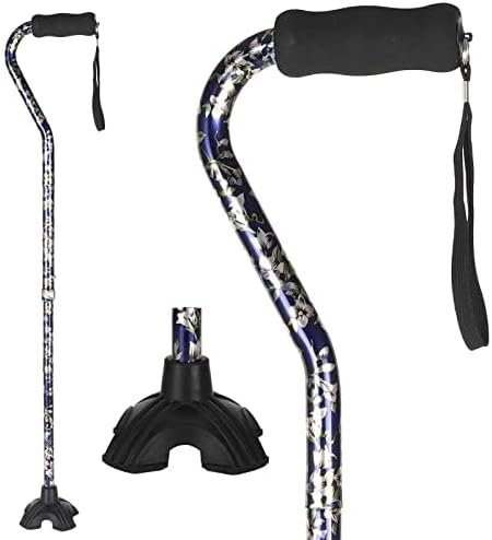 Elegant Walking Cane for Women, Foldable & Adjustable Cane for Seniors with Self-Standing Tip | Lightweight Mobility Aid for Stability & Balance Support