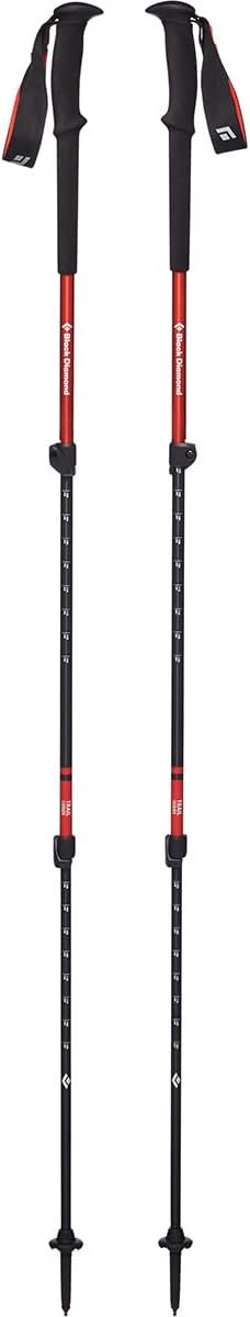 BLACK DIAMOND Trail Trekking Poles (Pair) | Lightweight Aluminum Hiking Poles | Natural, Cork, or Foam Grips | FlickLock Adjustable Shafts for All-Season Stability