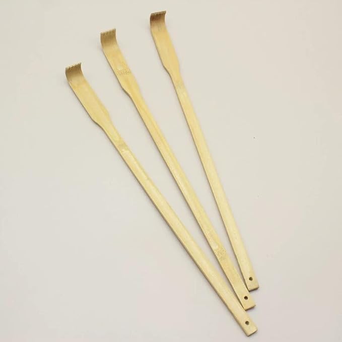 3 Pcs Bamboo Back Scratcher Bamboo Back Scratchers 17 Inch Long Handle Back Scratchers for Adults Men Women (16.5 inches)