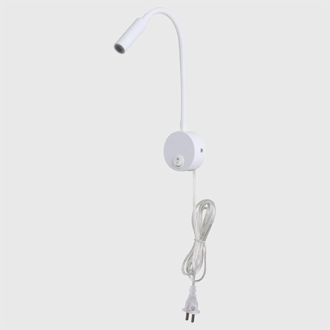 Wall Sconces Light Reading Lamp 3W Warm White 3000K Cord for Reading Books in Bed