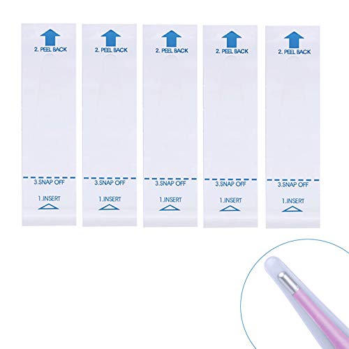 100Pack Disposable Thermometer Sleeves Universal Digital Oral Rectal Probe Covers