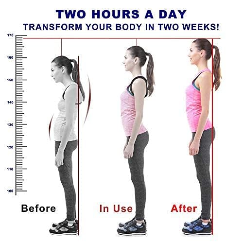 Posture Corrector Upper Back Brace Neck Shoulder Back Support Brace Pain Relief Belt For Women Men Braces Spine Straightener Breathable & Adjustable