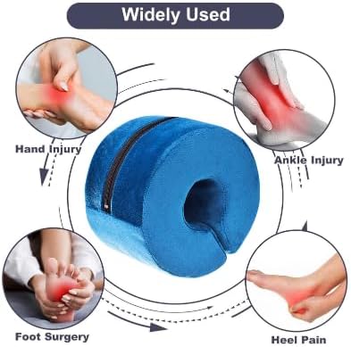 Adult Bed Sore Pads Wedge Foot Support Pillow Pressure Ulcer Ankle Protector Ring Foot Rest Pillows Bedridden Patient Elderly Heel Cushion Sleeping Elevated Foam Pad Leg Post Surgery Recovery Pillow