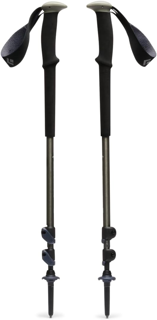BLACK DIAMOND Trail Trekking Poles (Pair) | Lightweight Aluminum Hiking Poles | Natural, Cork, or Foam Grips | FlickLock Adjustable Shafts for All-Season Stability