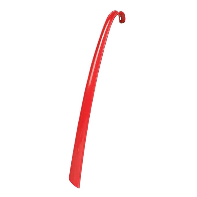 1pc fo Long Plastic Shoe Horn Remover Disability Aid Flexible Stick (red)