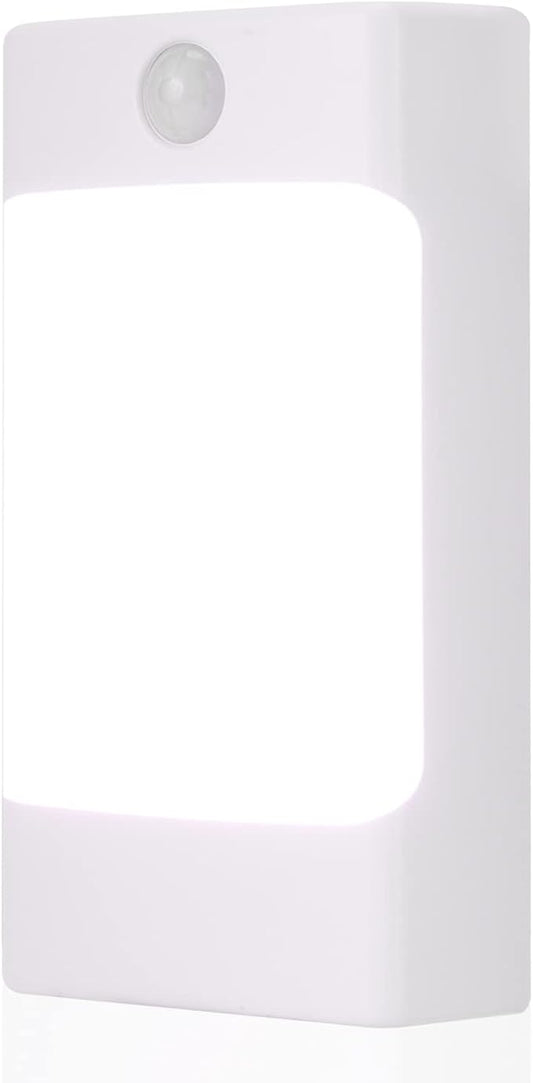 4-in-1 LED Night Light Emergency Backup Light, Motion Sensor, Dusk-to-Dawn Sensor, Rechargeable Battery Operated 5000K Daylight White, LED Flash Light for Home, Power Failure, Hurricane