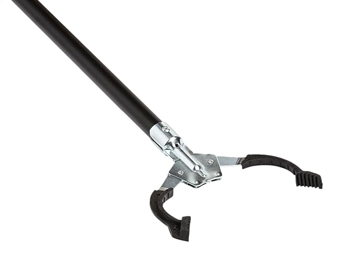 Amazon Basics Reacher Grabber Tool for Hard-to-Reach Areas, Sturdy Metal Trash Picker, Indoor & Outdoor Lightweight Pickup Tool, 38", 2-Pack