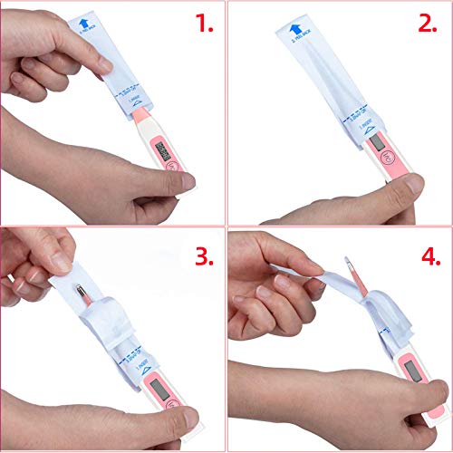 100Pack Disposable Thermometer Sleeves Universal Digital Oral Rectal Probe Covers