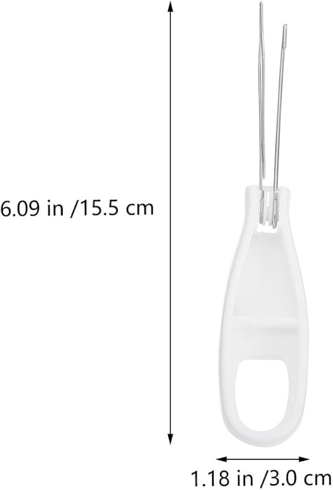 SOLUSTRE 2pcs Button Hook and Zipper Puller Tool Set, Manual Clothes Wearing Assistance with Foldable Design, Convenient Button Aid for Home Use and Dressing Support
