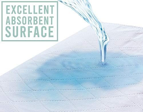 XL Washable Reusable Underpads 36"x54" Waterproof Absorbent Incontinence Bed Pad [3 Pack] Large Underpad with Heavy 4-Layer Protection for Beds Sofa and Mattress - Pads for Adults Seniors Kids & Pets