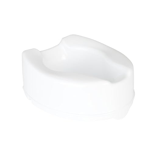 Homecraft Savanah Raised Toilet Seat 6" without Lid, Elongated & Elevated Lock Seat Support for Elderly, Handicapped and Disabled Users, White Colour | High elevated toilet seat locks onto standard toilets; portable commode seat riser for seniors and e...