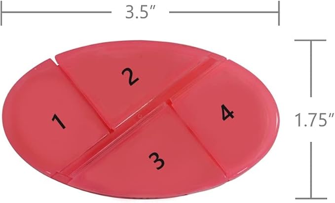e-Pill 4 Times a Day x 7 Day Weekly Pill Organizer, Vitamin and Medicine Pill Box Reminder - with Timer
