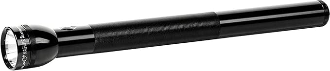Maglite ML300L LED 6-Cell D Flashlight, Adjustable Focus, Long Battery Life, Water-Resistant, Tactical and Emergency Use – Black