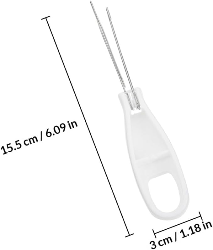 Button Hook and Zipper Puller Set 2pcs Folding Button Assist Tools for Clothing and Coat Dressing Aid Convenient for Home Use and Mobility Assistance