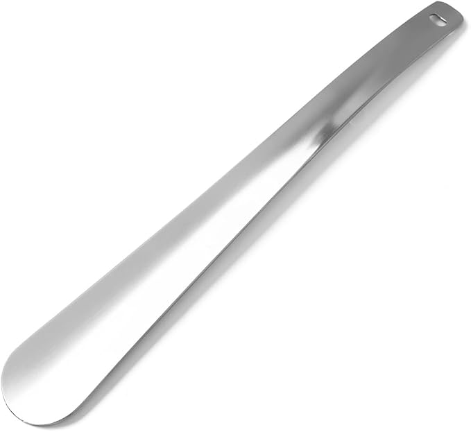 Shoe Horn Metal Men Women Helper Kids Seniors Shoehorn Stick Spoon Tongue | Small Travel Shoehorns Stainless Steel 12 Inch Long Heavy Duty Shoes Boot Helper Tool All Metal