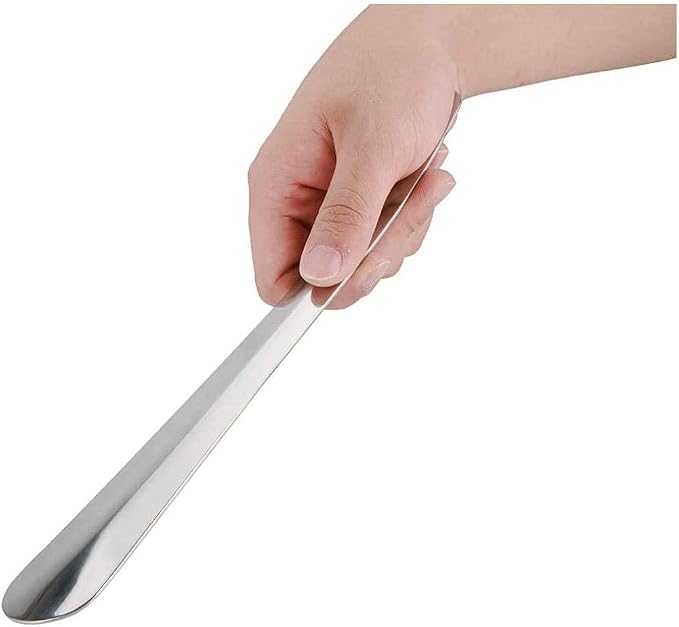Shoehorn, Professional Stainless Steel Shoehorn Long Handle Shoe Horn for Seniors Elderly Pregnancy