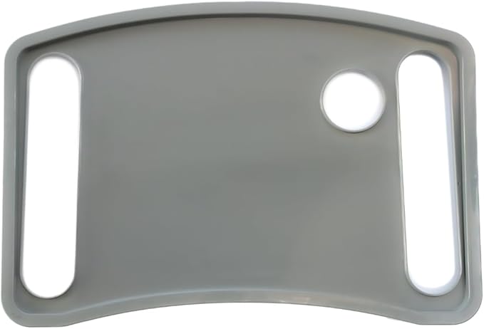 StrongArm Walker Tray with Cup Holder, Tray for Folding Walkers, Food Tray, Walker Accessories, Tray Table for Standard Adult Walkers (Gray)