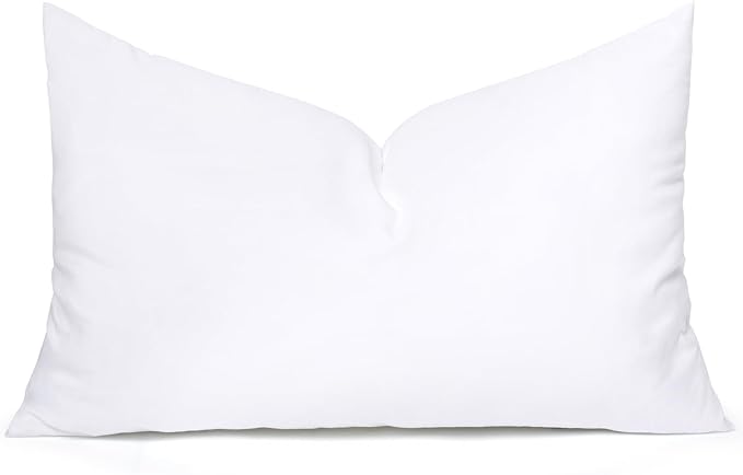 MIULEE 14x40 Inch Throw Pillow Insert for Couch Sofa Bed | Premium Virgin Filling, Soft Brushed Fabric, Rectangle Decorative Pillow, Lumbar Back and Neck Support