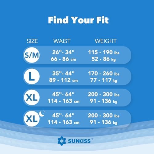 SUNKISS TrustPlus Unisex Incontinence Disposable Underwear, Large, 16 Count - Heavy Absorbency, Barrier Leak Protection, Odor Control, Soft, Flexible Fabric