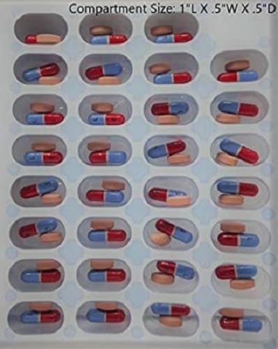 24-Pack Medication Blister Cards - 31-Day Cold Seal Pill Organizer for Small Pharmacies, Group Homes, Growing Agencies - Disposable No Equipment Needed - Mid-Size Healthcare Supply