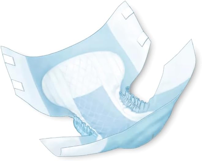 Cardinal Health™ Quilted Adult Briefs, Wings™ Super with BreatheEasy™ Technology, Size Large, Maximum Absorbancy, Refastenable Tabs, Unisex Disposable Adult Briefs - Bag of 18