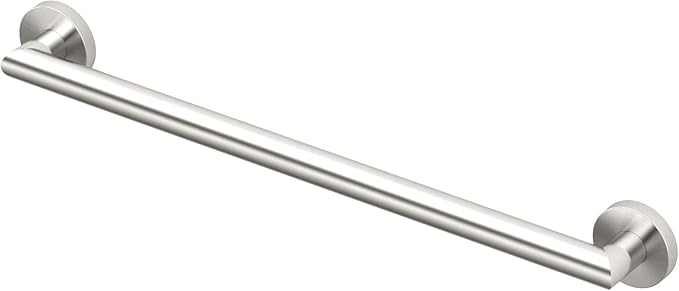 Gatco 974 Glam Wall Mounted 24" Grab Bar, Satin Nickel/ADA Compliant Safety Grab Bar for Bathroom
