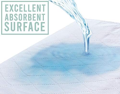XL Washable Reusable Underpads 36"x54" Waterproof Absorbent Incontinence Bed Pad Large Underpad with Heavy 4-Layer- Pads for Adults Seniors Kids & Pets ((Pack of 1 - 36x54))