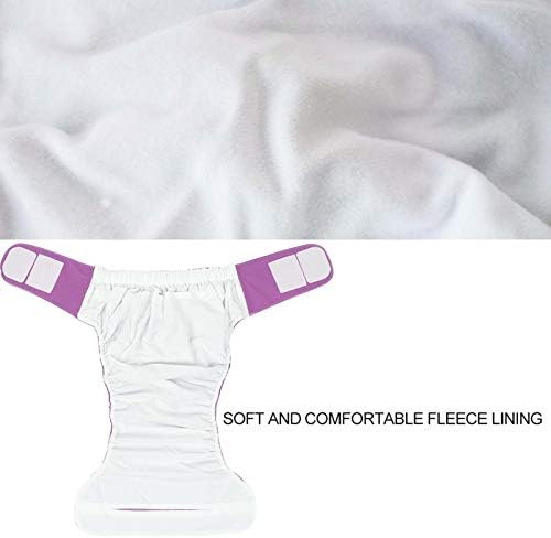 Waterproof Washable Adult Diapers for Seniors | Soft & Absorbent Reusable Pocket Nappies | Leakproof with Hook & Loop Fasteners | Free Size (19.7-49.9 Inch Waist)