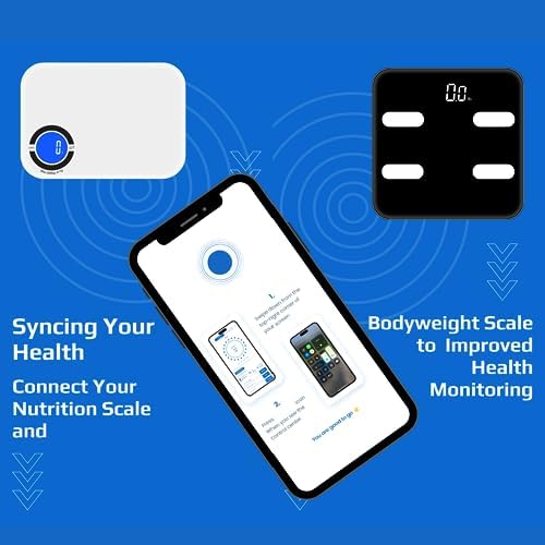 Digital Scale for Body Weight, Black BMI Scale with App Sync, Weight Capacity Up to 396 lbs, Tempered Glass Design
