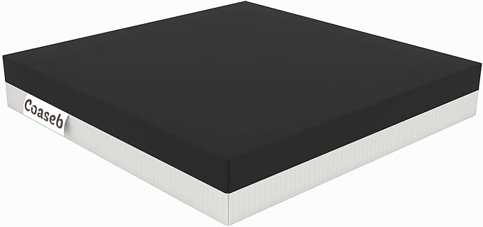 Gel Seat Cushion for Wheelchair, Office & Home Chairs – 3" Thick with 1" Cooling Gel Memory Foam + 2" High Resilience Foam, Non-Slip & Washable Cover, Pressure Relief for Long Sitting