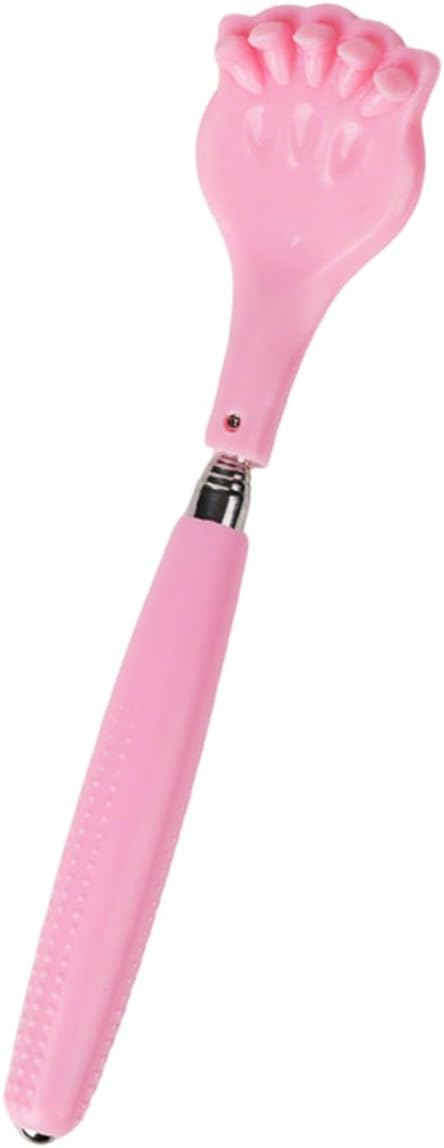 Back Scratcher for Women Men - Paw Shape | Back Scratching Tool Extendable Portable and Lightweight 21.65inch Pink