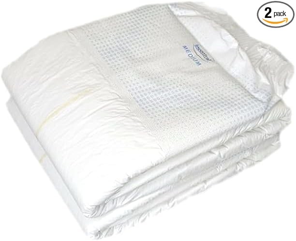 InControl BeDry EliteCare Incontinence Tabbed Briefs for Women and Men - Adjustable Unisex Maximum Absorbency Disposable Diapers with Whiff-X Odor Elimination Technology (2X-Large, 2 Count)