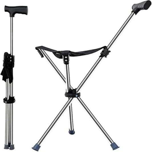 Lightweight Travel Stools for Adults. Cane with seat,Walking Stick,Foldable Chair,Hiking Stick,Camping,Hiking,Walking Cane Chair,Walking Stick with seat,Seatable Crutch Stool,Stick Chair