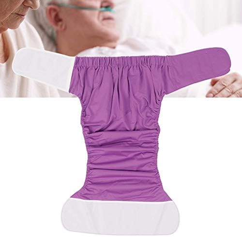Waterproof Washable Adult Diapers for Seniors | Soft & Absorbent Reusable Pocket Nappies | Leakproof with Hook & Loop Fasteners | Free Size (19.7-49.9 Inch Waist)