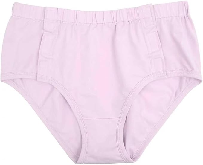 Comfortable Adaptive Underwear - Hospital-Ready Undergarments for Elderly Women with Easy Closure and Elastic Design, Ideal for Post-Surgery and Incontinence Care (Pink, Medium)