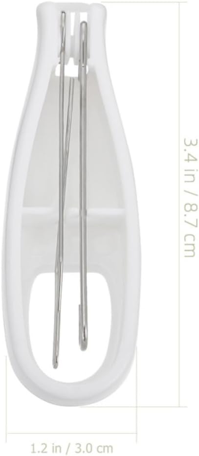 Abaodam 2pcs Button Hook and Zipper Puller Tool for Clothes Wearing Assistance, Acrylic and Steel Material, Buttoning Assistance and Ease Dressing, for Changing Clothing and Getting