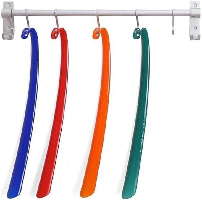 Plastic Shoehorn, Long Handle Plastic Shoe Horn for Men and Women, Portable, and Lightweight, Nice Design