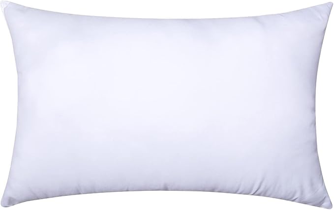 MIULEE 12x20 Pillow Insert, Throw Pillow for Couch Sofa Bed | Premium Virgin Filling, Soft Brushed Fabric, Rectangle Decorative Pillow,Lumbar Support