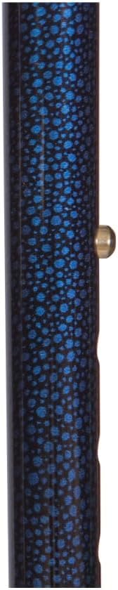 DMI Lightweight Aluminum Adjustable Walking Cane with Derby-Top Handle for Men and Women