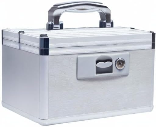 Portable Lock First Aid and Medicine Storage Box for Collection Organizing Keeping Carrying Health Care Drugs Accessories Tools (Small)