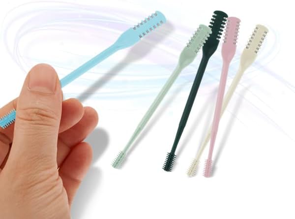 10Pcs 2-in-1 Nose Hair Trimmer, Nasal Hair Cutter, Double Sided Nose Hair Cutter, Portable 360° Rotating Manual Nose Hair Trimmer for Men and Women, Colorful