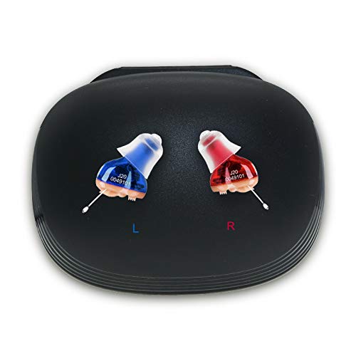 Hearing Aids for Seniors, Invisible Hearing Amplifier Mini Sound Enhancer | Comfort Noise Reduction Ear Amplifier to Assist Hearing(Blue, Left)