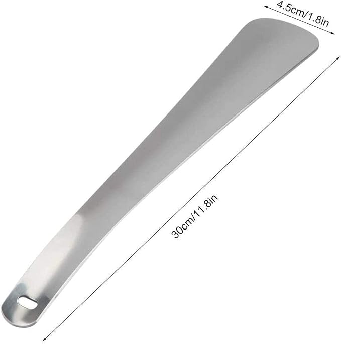 Shoehorn, Professional Stainless Steel Shoehorn Long Handle Shoe Horn for Seniors Elderly Pregnancy
