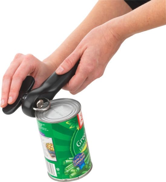 Good Cook Can Opener, Safe Cut Manual Can Opener, no Sharp_Can Edges, Black (Pack of 12)
