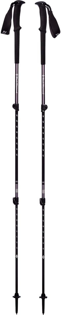 BLACK DIAMOND Trail Trekking Poles (Pair) | Lightweight Aluminum Hiking Poles | Natural, Cork, or Foam Grips | FlickLock Adjustable Shafts for All-Season Stability